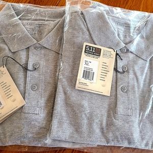 5.11 Tactical Polo Shirt, Heather Gray, NWT